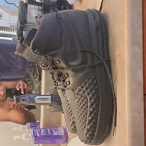 Nike lunar force one duck boot black